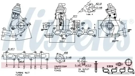 Lader, Aufladung NISSENS 93499 Bild Lader, Aufladung NISSENS 93499