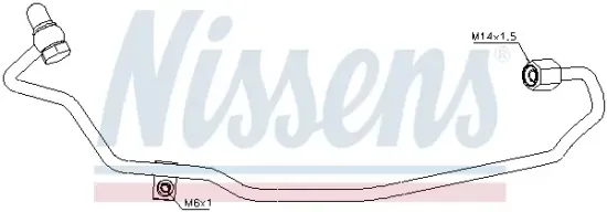 Ölleitung, Lader NISSENS 935022 Bild Ölleitung, Lader NISSENS 935022