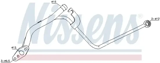 Ölleitung, Lader NISSENS 935030 Bild Ölleitung, Lader NISSENS 935030