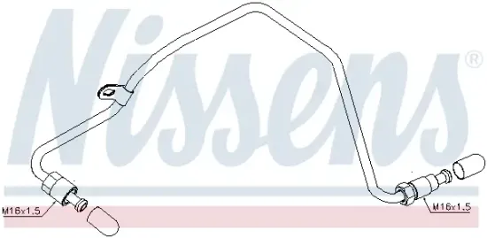 Ölleitung, Lader NISSENS 935035 Bild Ölleitung, Lader NISSENS 935035