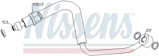 Ölleitung, Lader NISSENS 935047 Bild Ölleitung, Lader NISSENS 935047
