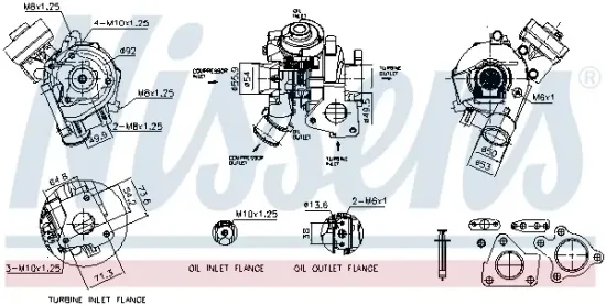 Lader, Aufladung NISSENS 93504 Bild Lader, Aufladung NISSENS 93504