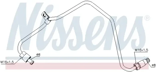 Ölleitung, Lader NISSENS 935060 Bild Ölleitung, Lader NISSENS 935060