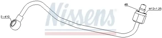 Ölleitung, Lader NISSENS 935077 Bild Ölleitung, Lader NISSENS 935077