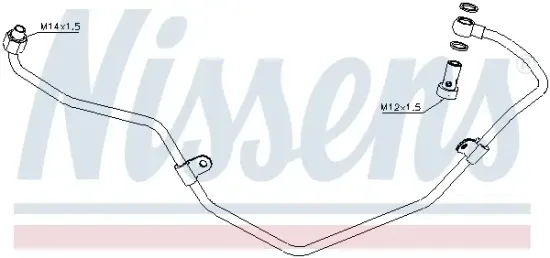 Ölleitung, Lader NISSENS 935082 Bild Ölleitung, Lader NISSENS 935082
