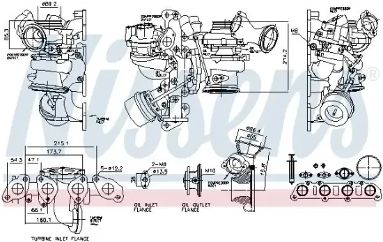 Lader, Aufladung NISSENS 93508 Bild Lader, Aufladung NISSENS 93508