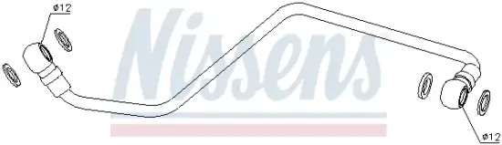 Ölleitung, Lader NISSENS 935093 Bild Ölleitung, Lader NISSENS 935093