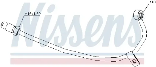 Ölleitung, Lader NISSENS 935121 Bild Ölleitung, Lader NISSENS 935121