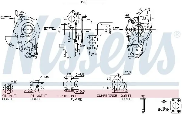 Lader, Aufladung NISSENS 93514 Bild Lader, Aufladung NISSENS 93514