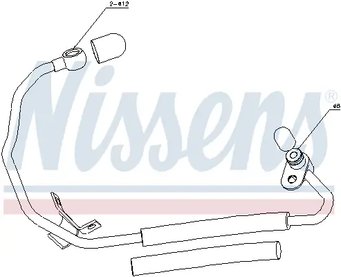 Ölleitung, Lader NISSENS 935195 Bild Ölleitung, Lader NISSENS 935195