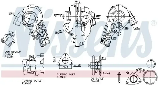 Lader, Aufladung NISSENS 93520 Bild Lader, Aufladung NISSENS 93520