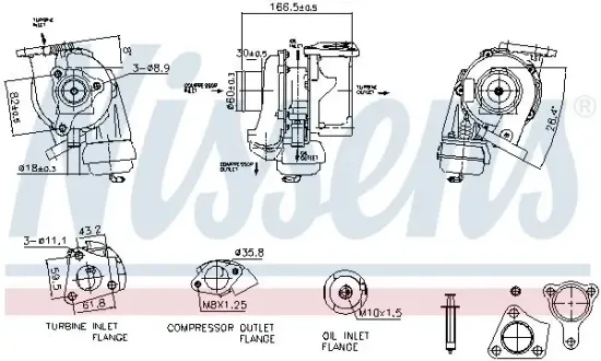 Lader, Aufladung NISSENS 93525 Bild Lader, Aufladung NISSENS 93525