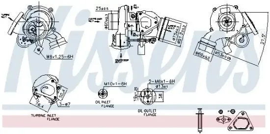 Lader, Aufladung NISSENS 93527 Bild Lader, Aufladung NISSENS 93527