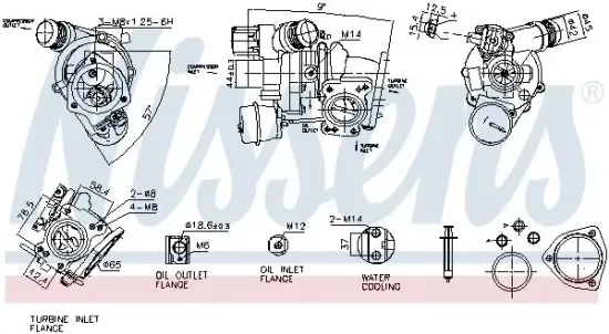 Lader, Aufladung NISSENS 93557 Bild Lader, Aufladung NISSENS 93557