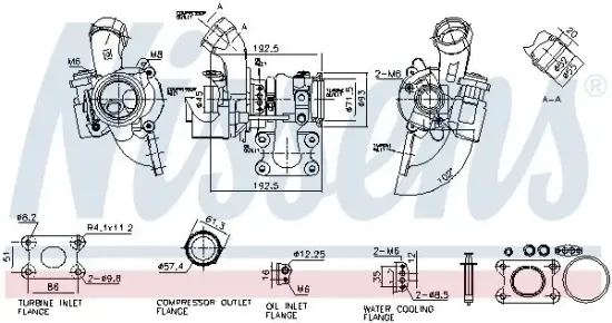 Lader, Aufladung NISSENS 93587 Bild Lader, Aufladung NISSENS 93587