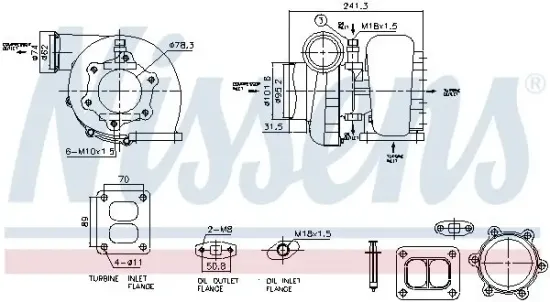 Lader, Aufladung NISSENS 93598 Bild Lader, Aufladung NISSENS 93598