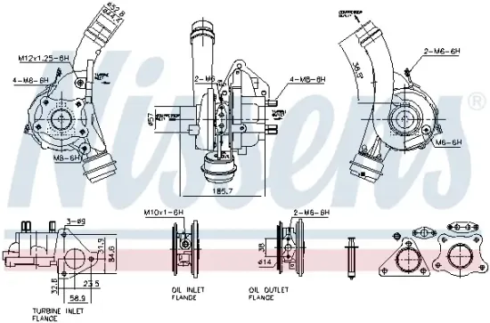Lader, Aufladung NISSENS 93608 Bild Lader, Aufladung NISSENS 93608