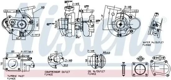Lader, Aufladung NISSENS 93613 Bild Lader, Aufladung NISSENS 93613