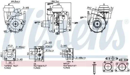 Lader, Aufladung NISSENS 93615 Bild Lader, Aufladung NISSENS 93615