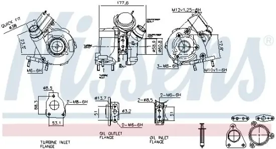 Lader, Aufladung NISSENS 93627 Bild Lader, Aufladung NISSENS 93627