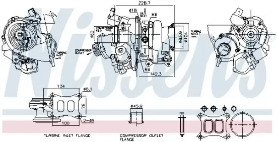 Lader, Aufladung NISSENS 93632 Bild Lader, Aufladung NISSENS 93632