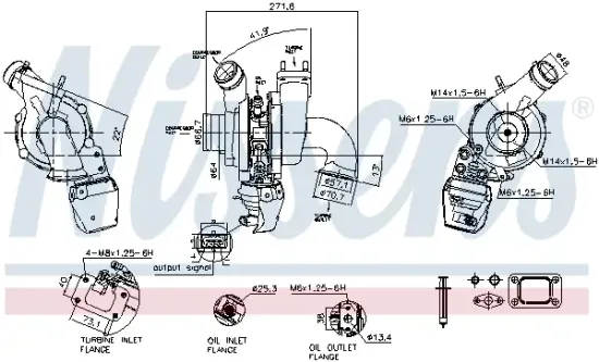 Lader, Aufladung NISSENS 93847 Bild Lader, Aufladung NISSENS 93847