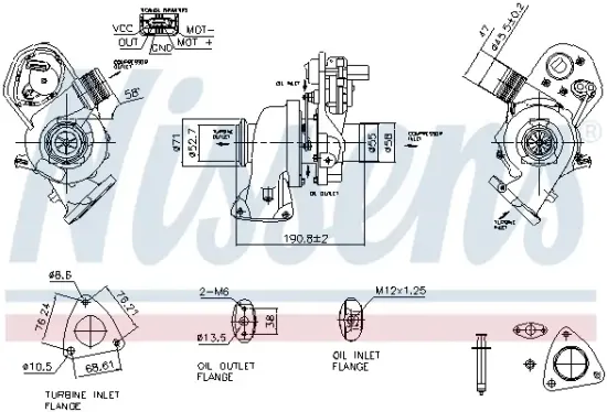 Lader, Aufladung NISSENS 93853 Bild Lader, Aufladung NISSENS 93853