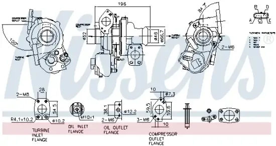 Lader, Aufladung NISSENS 93862 Bild Lader, Aufladung NISSENS 93862