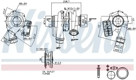 Lader, Aufladung NISSENS 93880 Bild Lader, Aufladung NISSENS 93880