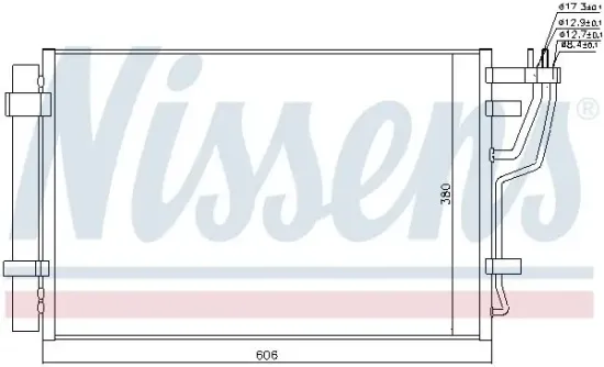 Kondensator, Klimaanlage NISSENS 940006 Bild Kondensator, Klimaanlage NISSENS 940006