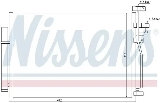 Kondensator, Klimaanlage NISSENS 940010 Bild Kondensator, Klimaanlage NISSENS 940010