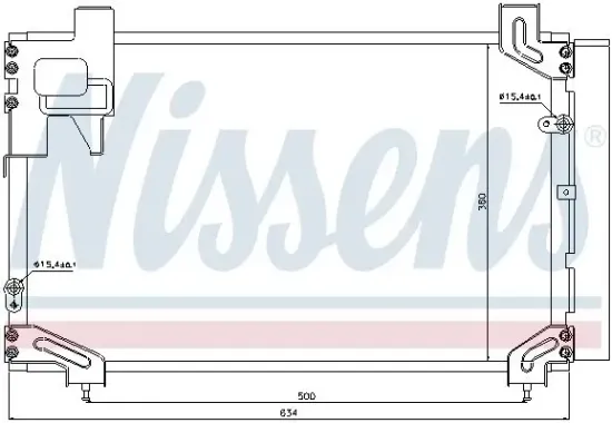 Kondensator, Klimaanlage NISSENS 940020 Bild Kondensator, Klimaanlage NISSENS 940020