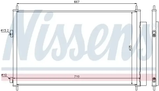 Kondensator, Klimaanlage NISSENS 940021 Bild Kondensator, Klimaanlage NISSENS 940021