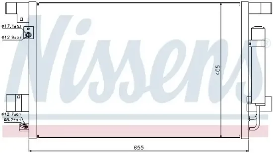 Kondensator, Klimaanlage NISSENS 940029 Bild Kondensator, Klimaanlage NISSENS 940029