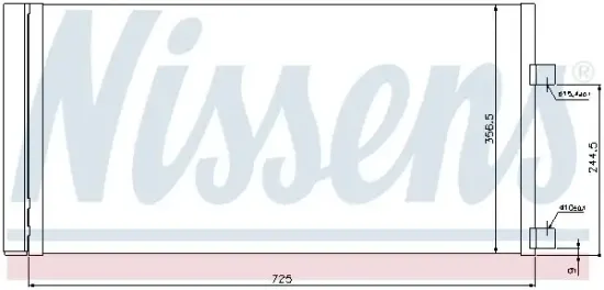 Kondensator, Klimaanlage NISSENS 940034 Bild Kondensator, Klimaanlage NISSENS 940034