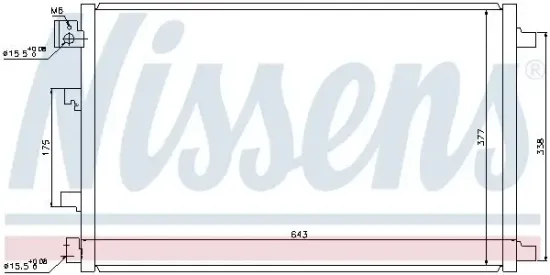 Kondensator, Klimaanlage NISSENS 940038 Bild Kondensator, Klimaanlage NISSENS 940038