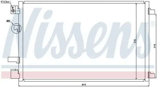 Kondensator, Klimaanlage NISSENS 940040 Bild Kondensator, Klimaanlage NISSENS 940040