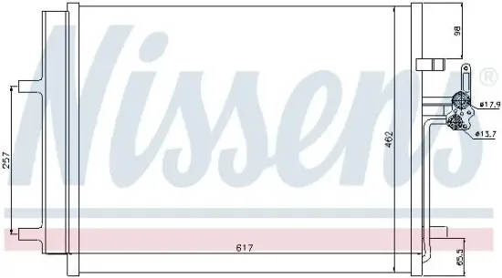 Kondensator, Klimaanlage NISSENS 940043 Bild Kondensator, Klimaanlage NISSENS 940043