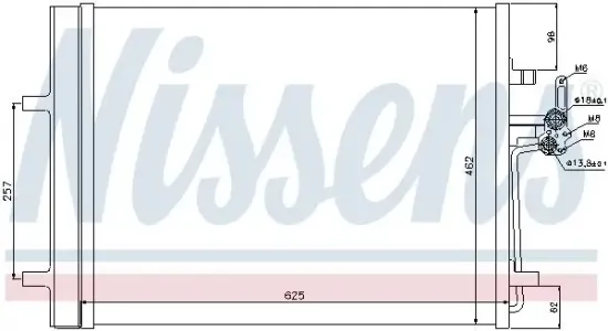 Kondensator, Klimaanlage NISSENS 940044 Bild Kondensator, Klimaanlage NISSENS 940044