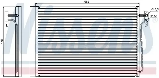 Kondensator, Klimaanlage NISSENS 940045 Bild Kondensator, Klimaanlage NISSENS 940045