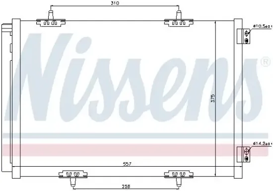 Kondensator, Klimaanlage NISSENS 940055 Bild Kondensator, Klimaanlage NISSENS 940055