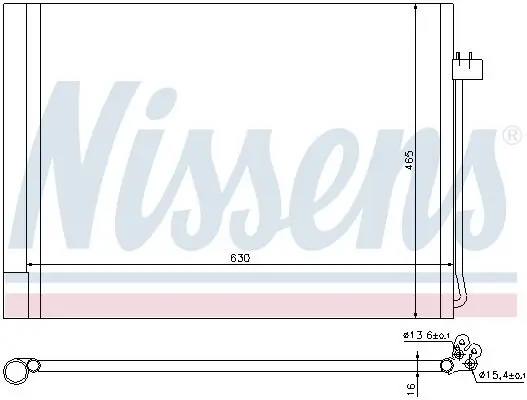 Kondensator, Klimaanlage NISSENS 940058 Bild Kondensator, Klimaanlage NISSENS 940058