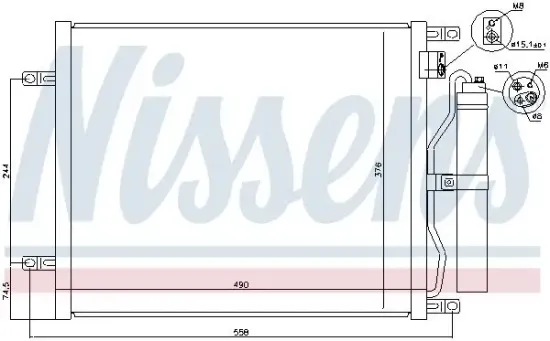 Kondensator, Klimaanlage NISSENS 940070 Bild Kondensator, Klimaanlage NISSENS 940070