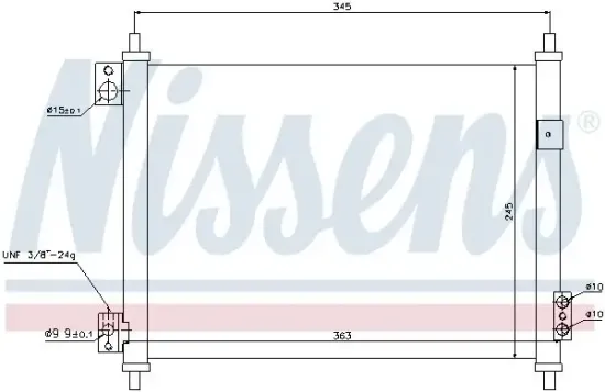 Kondensator, Klimaanlage NISSENS 940078 Bild Kondensator, Klimaanlage NISSENS 940078