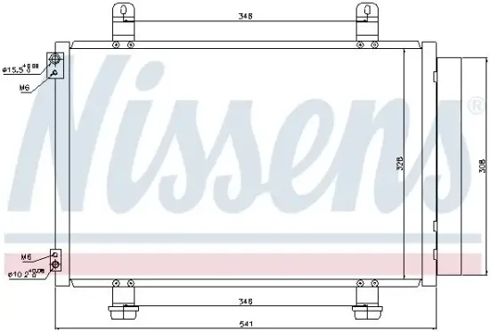 Kondensator, Klimaanlage NISSENS 940079 Bild Kondensator, Klimaanlage NISSENS 940079