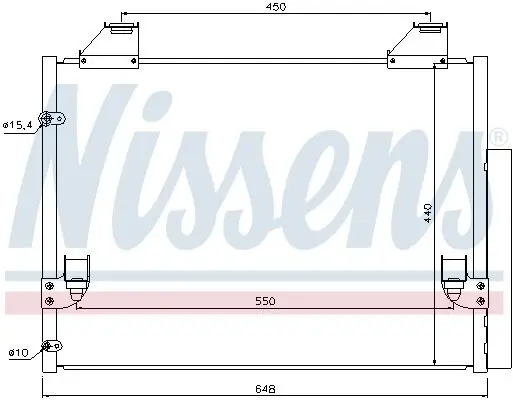 Kondensator, Klimaanlage NISSENS 940083 Bild Kondensator, Klimaanlage NISSENS 940083