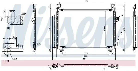 Kondensator, Klimaanlage NISSENS 940085 Bild Kondensator, Klimaanlage NISSENS 940085