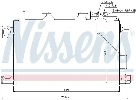 Kondensator, Klimaanlage NISSENS 940100 Bild Kondensator, Klimaanlage NISSENS 940100