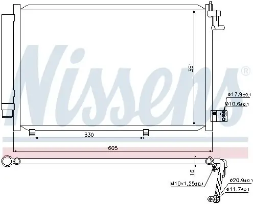 Kondensator, Klimaanlage NISSENS 940108 Bild Kondensator, Klimaanlage NISSENS 940108
