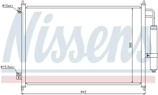 Kondensator, Klimaanlage NISSENS 940121 Bild Kondensator, Klimaanlage NISSENS 940121